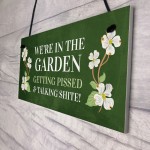 Funny Garden Sign Hanging Wall Sign Summerhouse Plaque