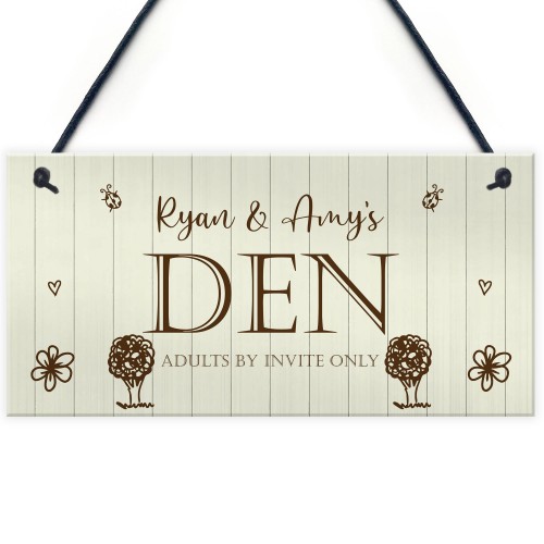 Funny Kids Den Sign Personalised Playhouse Sign Daughter Son