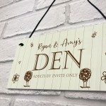 Funny Kids Den Sign Personalised Playhouse Sign Daughter Son