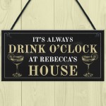 Funny Sign For Home PERSONALISED Home Bar Sign Alcohol Gift