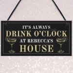 Funny Sign For Home PERSONALISED Home Bar Sign Alcohol Gift