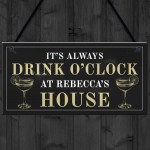 Funny Sign For Home PERSONALISED Home Bar Sign Alcohol Gift