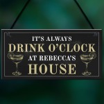 Funny Sign For Home PERSONALISED Home Bar Sign Alcohol Gift