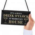 Funny Sign For Home PERSONALISED Home Bar Sign Alcohol Gift