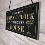 Funny Sign For Home PERSONALISED Home Bar Sign Alcohol Gift