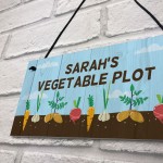 Novelty Vegetable Plot Sign For Garden Summerhouse Door Sign