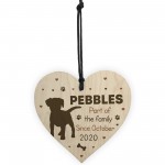 Personalised Dog Sign For Home Wood Heart Dog Sign Family Gift