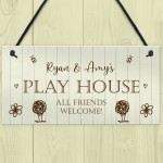 Funny Playhouse Sign Hanging Door Sign Garden Summerhouse