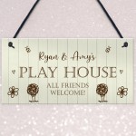 Funny Playhouse Sign Hanging Door Sign Garden Summerhouse