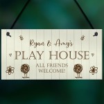 Funny Playhouse Sign Hanging Door Sign Garden Summerhouse