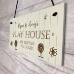 Funny Playhouse Sign Hanging Door Sign Garden Summerhouse