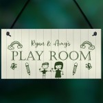 Personalised Playroom Sign For Daughter Son Childs Playroom Sign