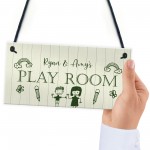 Personalised Playroom Sign For Daughter Son Childs Playroom Sign