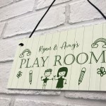 Personalised Playroom Sign For Daughter Son Childs Playroom Sign