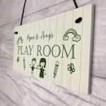 Personalised Playroom Sign For Daughter Son Childs Playroom Sign