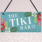 Novelty Tiki Bar Sign For Garden Summerhouse Hanging Plaque