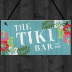 Novelty Tiki Bar Sign For Garden Summerhouse Hanging Plaque