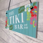 Novelty Tiki Bar Sign For Garden Summerhouse Hanging Plaque