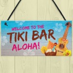 Tiki Bar Welcome Sign For Home Bar Garden Signs And Plaques