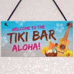 Tiki Bar Welcome Sign For Home Bar Garden Signs And Plaques