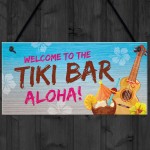 Tiki Bar Welcome Sign For Home Bar Garden Signs And Plaques