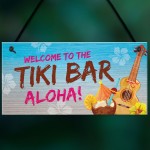 Tiki Bar Welcome Sign For Home Bar Garden Signs And Plaques