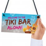 Tiki Bar Welcome Sign For Home Bar Garden Signs And Plaques