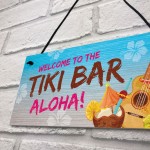 Tiki Bar Welcome Sign For Home Bar Garden Signs And Plaques