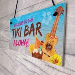 Tiki Bar Welcome Sign For Home Bar Garden Signs And Plaques