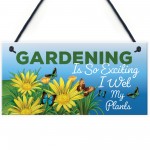 Funny Hanging Garden Sign For Summerhouse Shed Family Gift