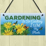 Funny Hanging Garden Sign For Summerhouse Shed Family Gift