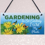 Funny Hanging Garden Sign For Summerhouse Shed Family Gift