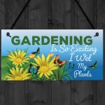 Funny Hanging Garden Sign For Summerhouse Shed Family Gift