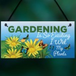 Funny Hanging Garden Sign For Summerhouse Shed Family Gift