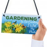 Funny Hanging Garden Sign For Summerhouse Shed Family Gift