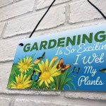 Funny Hanging Garden Sign For Summerhouse Shed Family Gift