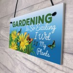 Funny Hanging Garden Sign For Summerhouse Shed Family Gift