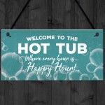 Novelty Hot Tub Sign Hanging Garden Sign Alcohol Sign