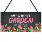 Garden Sign Personalised Hanging Summerhouse Plaque Home Gift