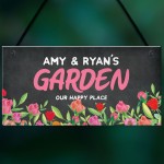 Garden Sign Personalised Hanging Summerhouse Plaque Home Gift