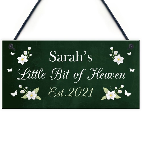 Personalised Garden Sign Bit Of Heaven Novelty Summerhouse Sign