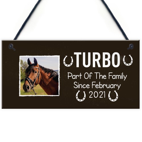 Personalised Horse Sign Hanging Stable Sign Horse Lover Gift