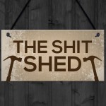 Funny Rude Garden Shed Sign Hanging Door Plaque Shed Sign