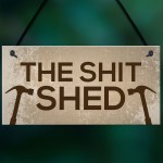 Funny Rude Garden Shed Sign Hanging Door Plaque Shed Sign