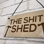 Funny Rude Garden Shed Sign Hanging Door Plaque Shed Sign