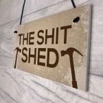 Funny Rude Garden Shed Sign Hanging Door Plaque Shed Sign