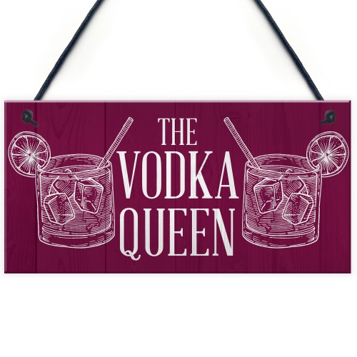 The Vodka Queen Funny Friendship Gift For Her Novelty Vodka Bar