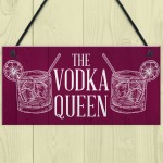 The Vodka Queen Funny Friendship Gift For Her Novelty Vodka Bar