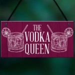 The Vodka Queen Funny Friendship Gift For Her Novelty Vodka Bar