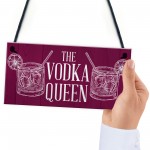 The Vodka Queen Funny Friendship Gift For Her Novelty Vodka Bar